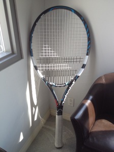 Tennis racket is work tool not only for tennis players, but for tennis coaches as well